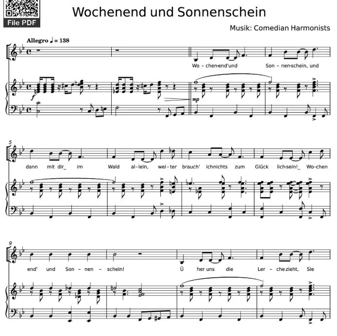 Rhythm-Foxtrott-Wochenend und Sonnenschein--