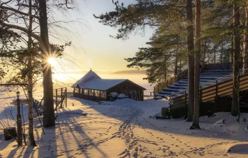 Hütte im Wald
