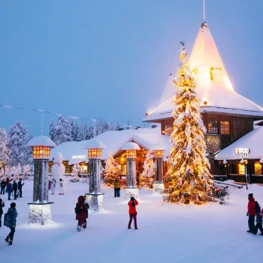 Lappland Polarlicht & Weihnachtsmann