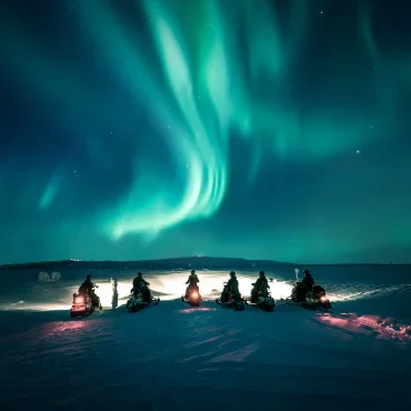 Polarlicht über dem Kaunispääfjell