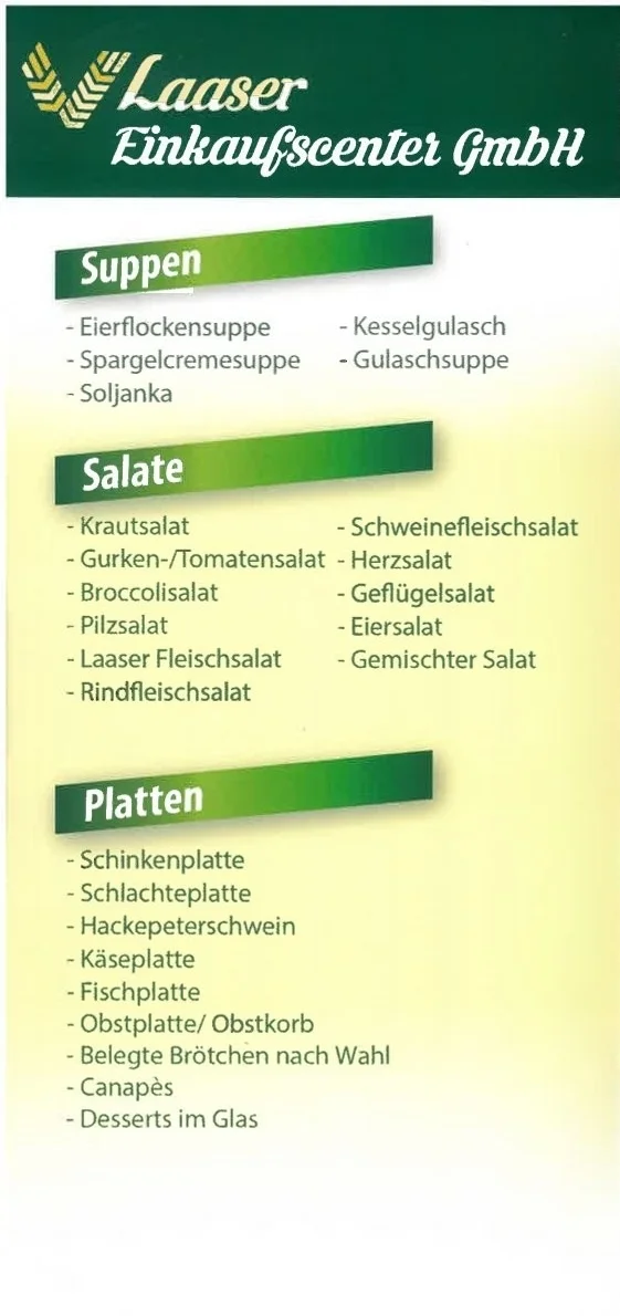 Catering Flyer innen 1. Seite