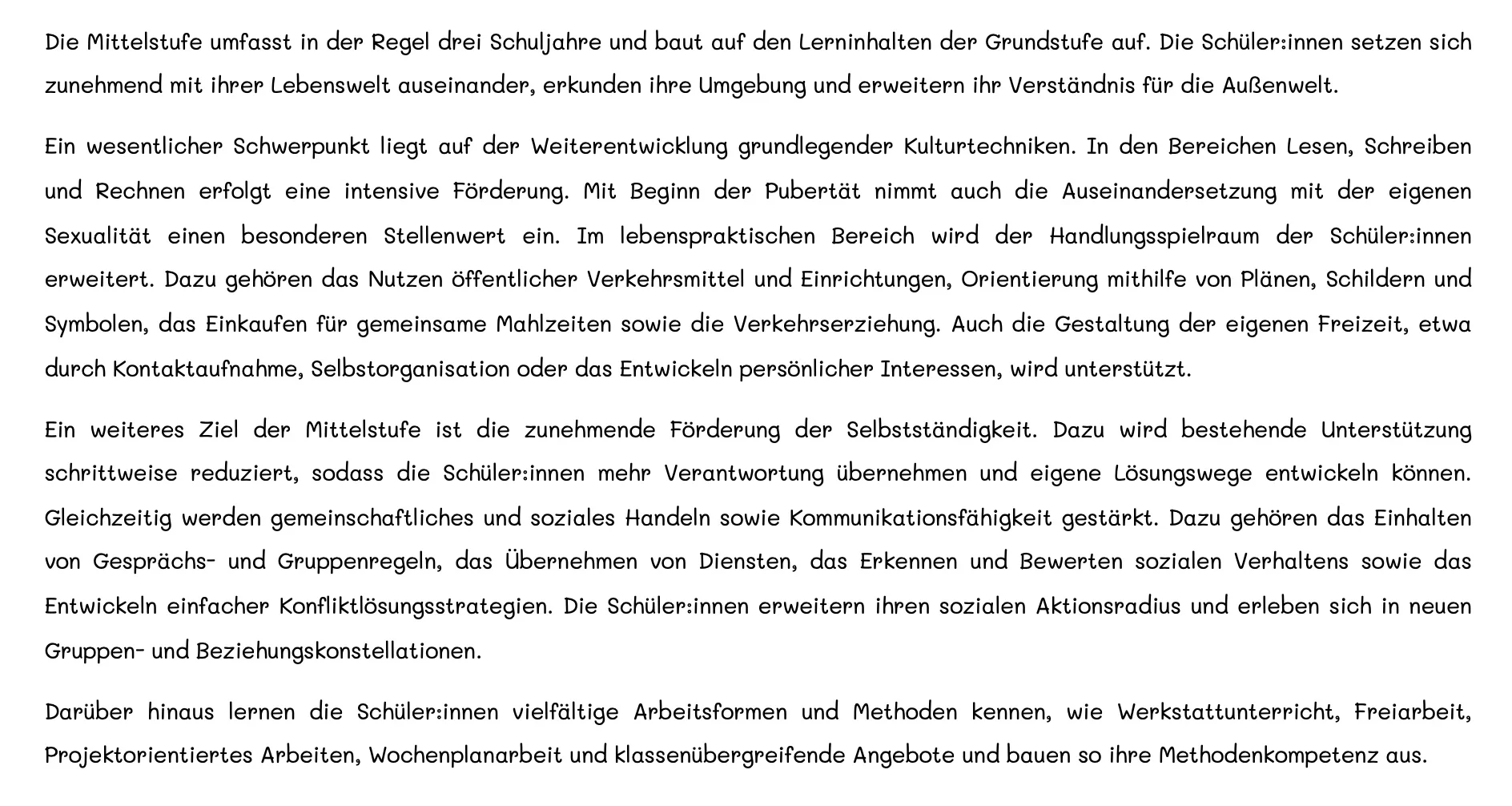 Mittelstufe