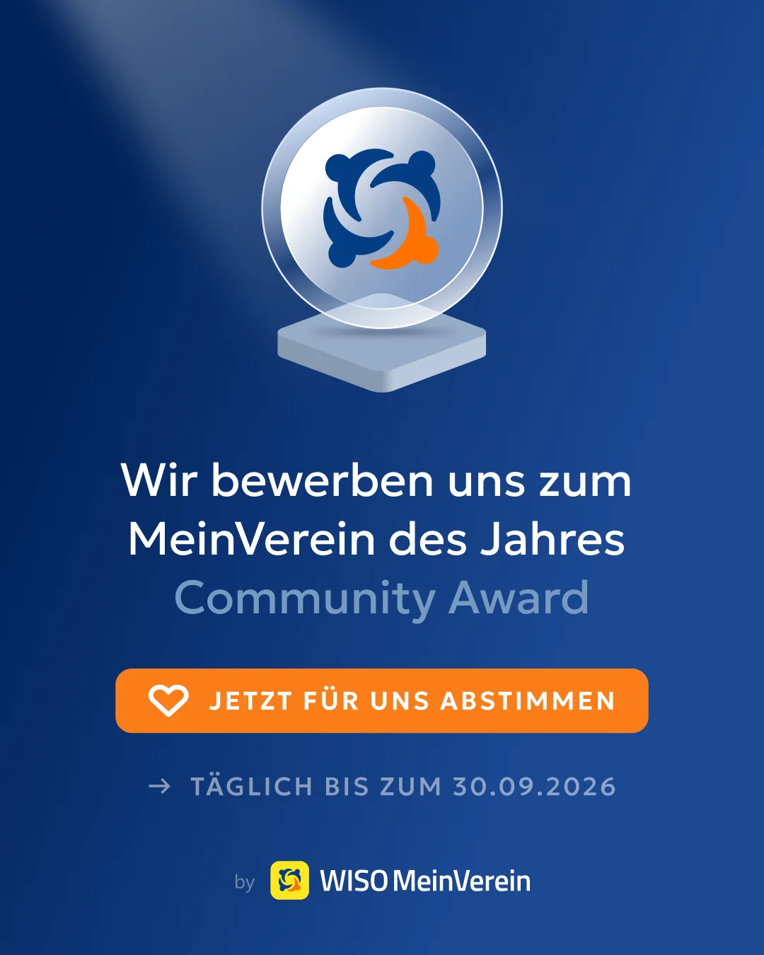 community social media post_abstimmen
