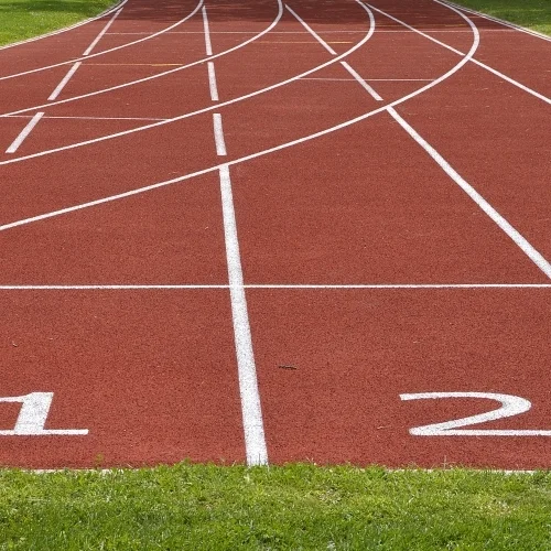 Laufbahn im Stadion