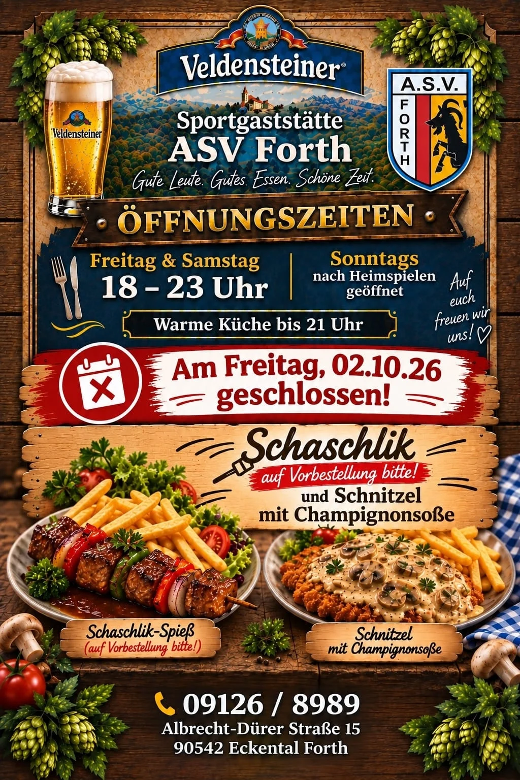 Neues aus der Gaststätte
