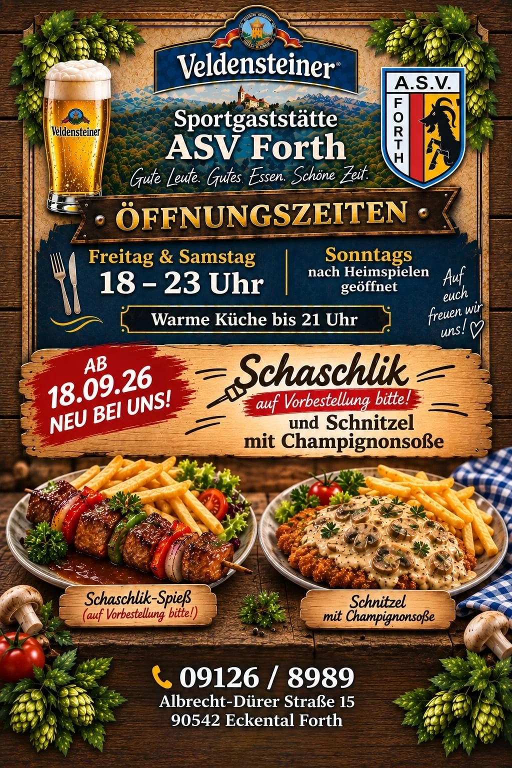 Neues aus der Gaststätte