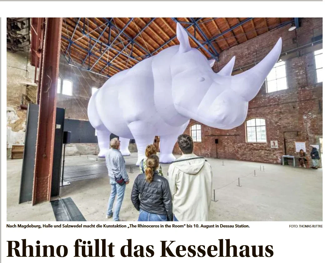 Rhinozeros in der Brauerei