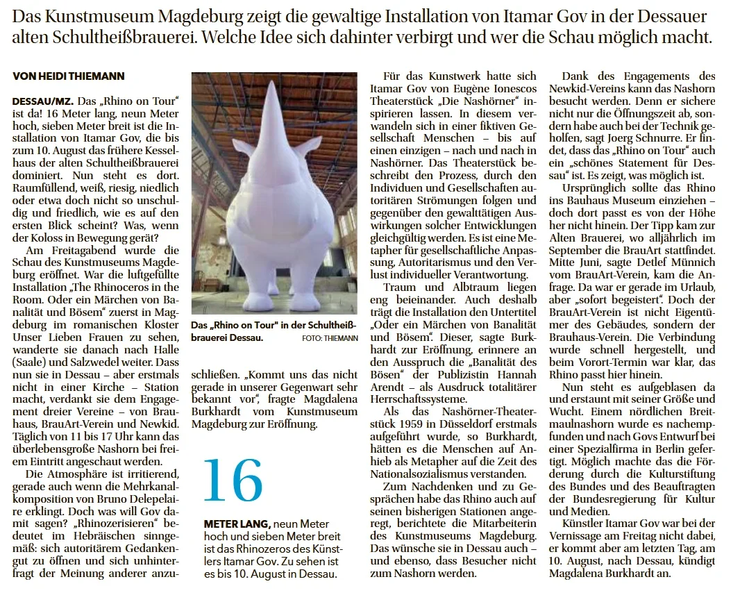 Rhino im Kesselhaus