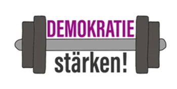 Bild zeigt Logo von "Demokratie stärken"