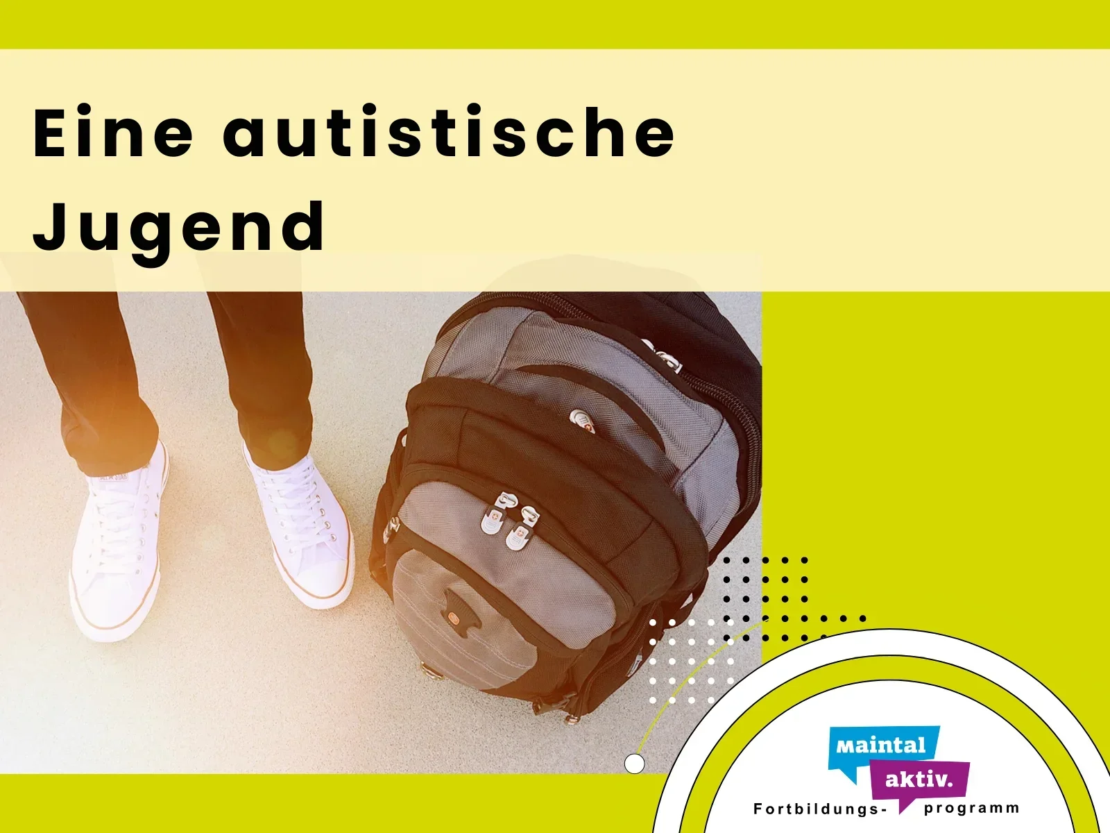 Titelbild "Eine autistische Jugend", Foto: Stadt Maintal