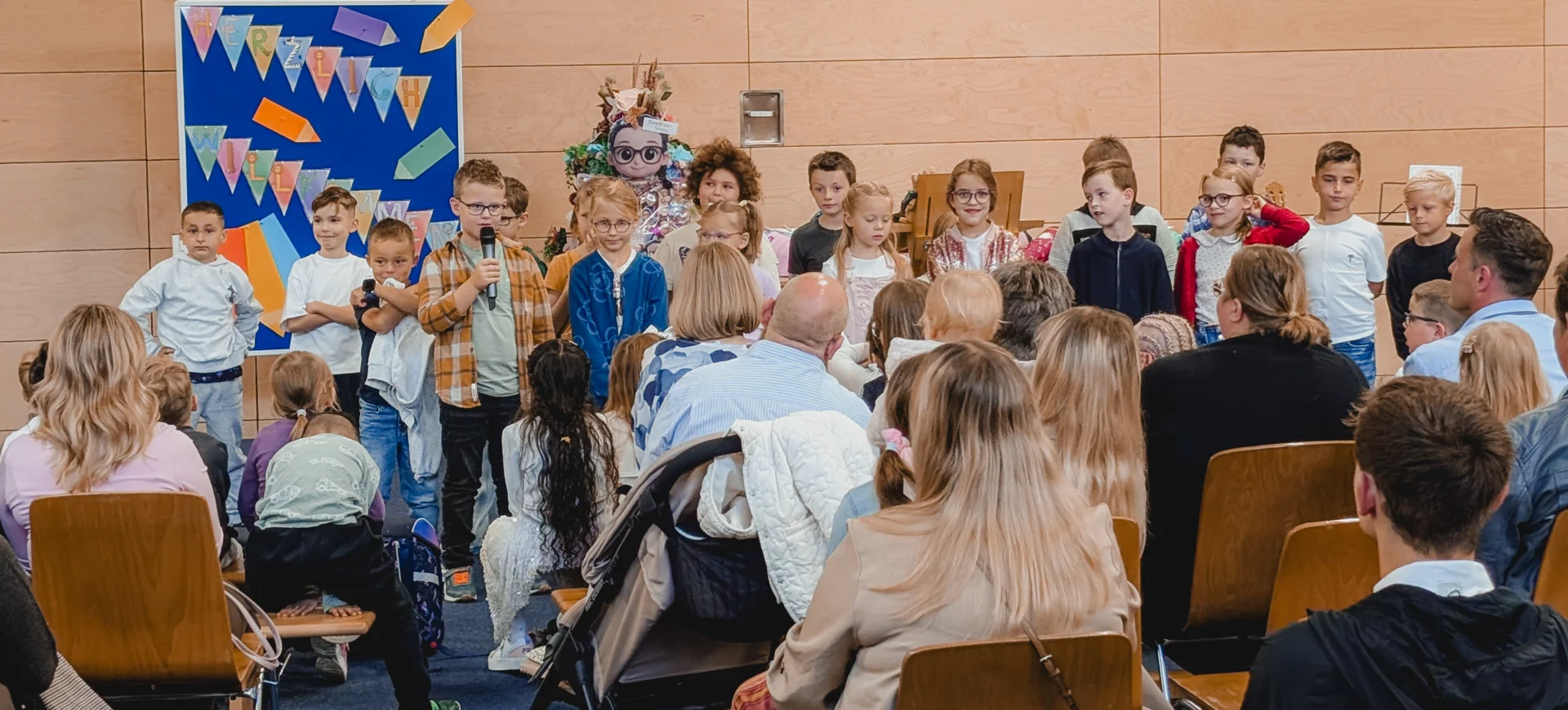 Auch ein Gedicht hatten die Zweitklasskinder vorbereitet