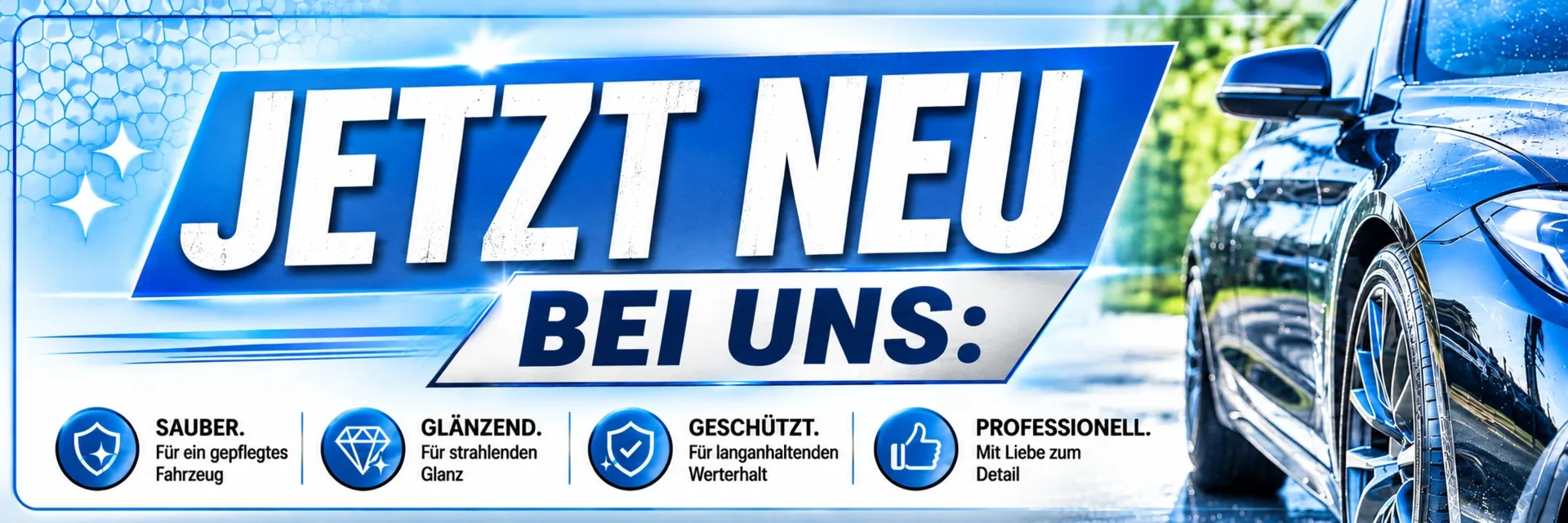 Banner Neu in der Werkstatt