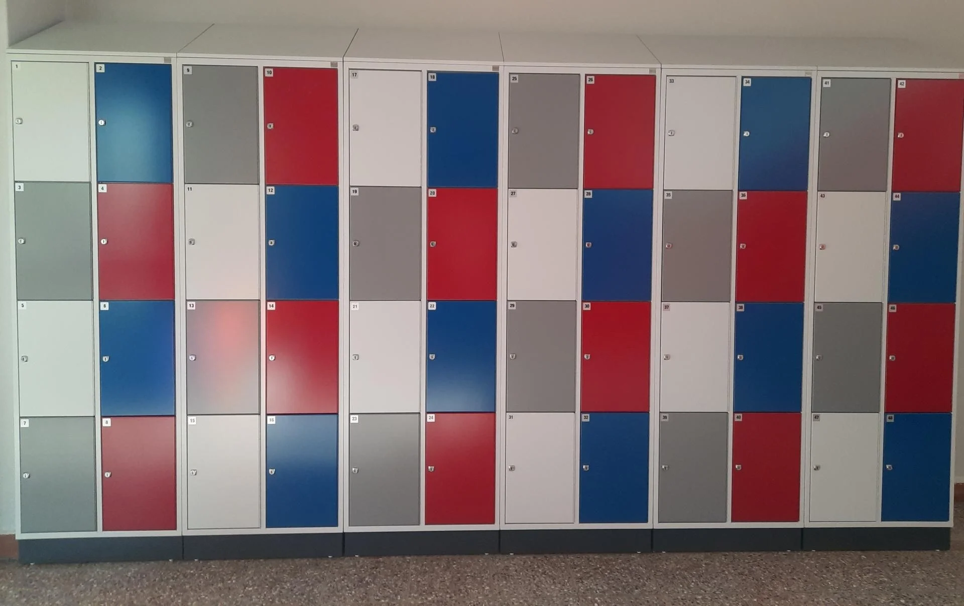 Schließfächer der Schule