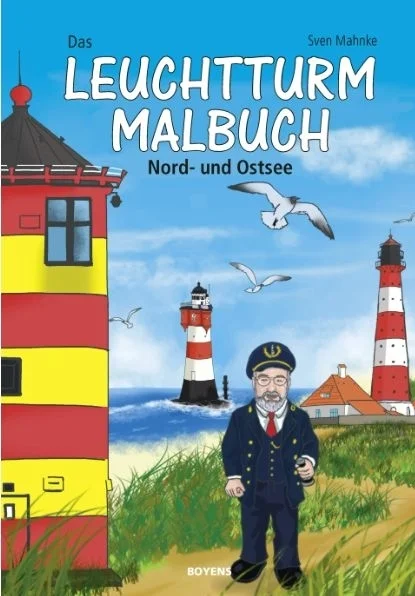 Leuchtturm Malbuch für Kinder und Erwachsene