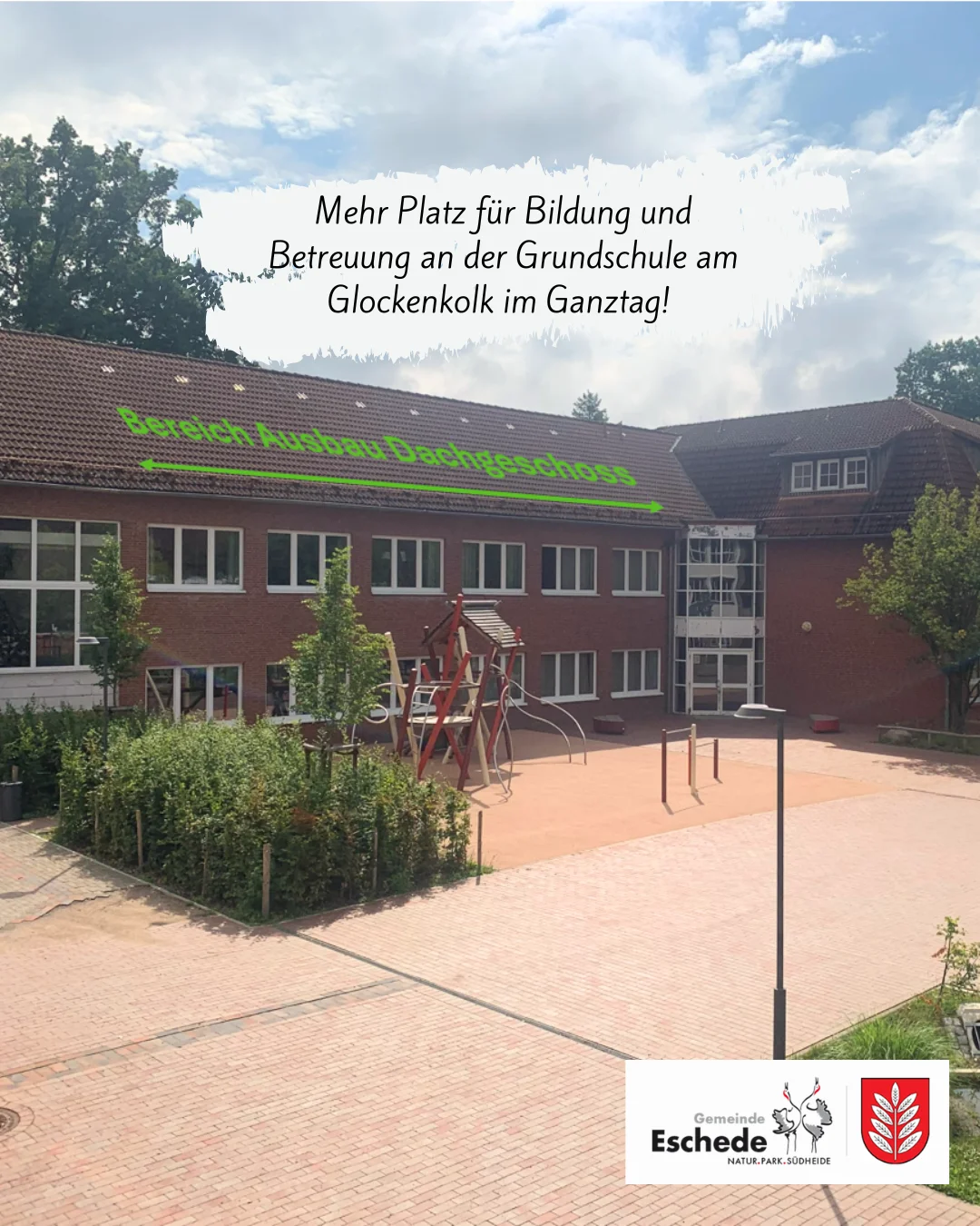 Dachgeschoss Ausbau Grundschule Eschede
