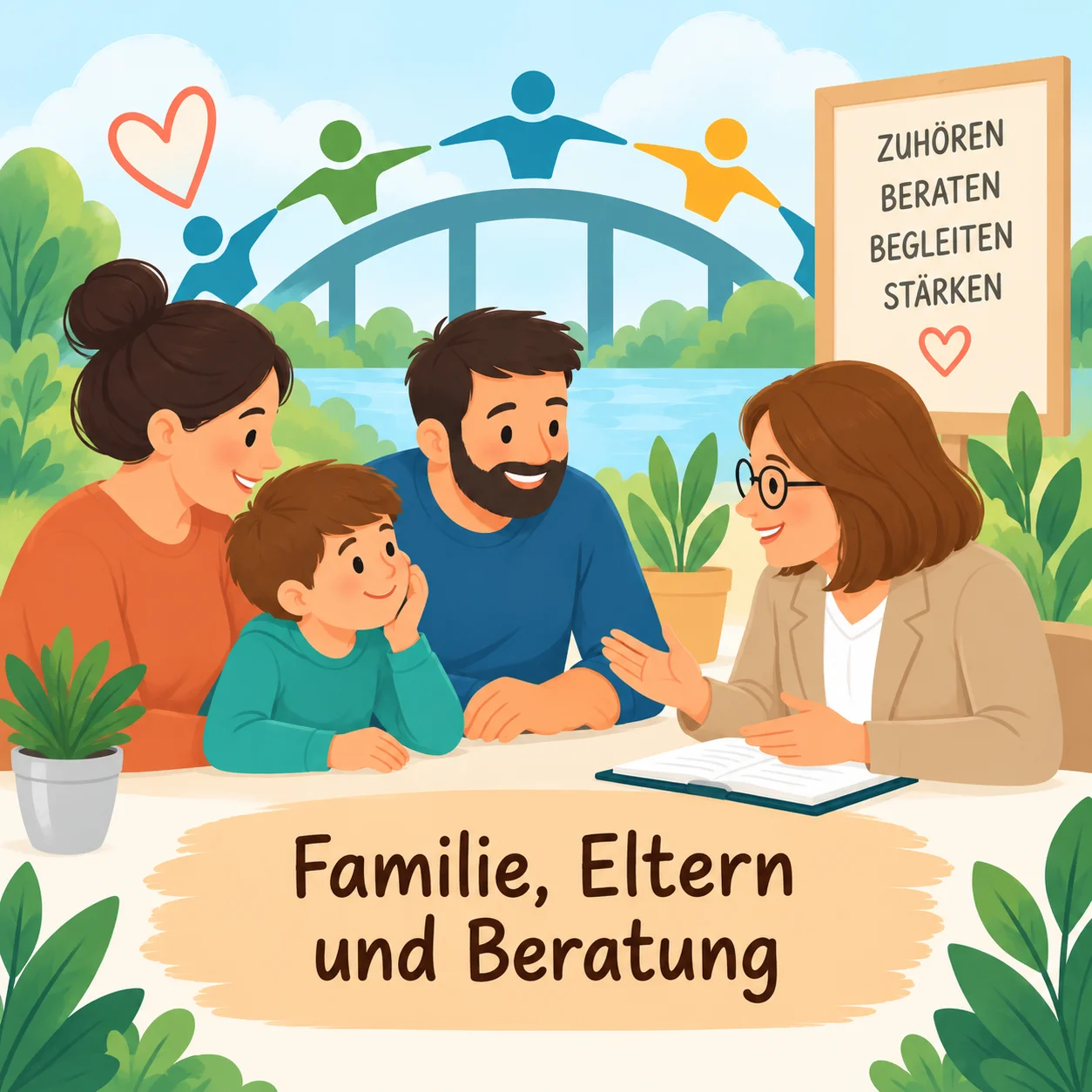 KI generiert - Familie, Eltern & Beratung