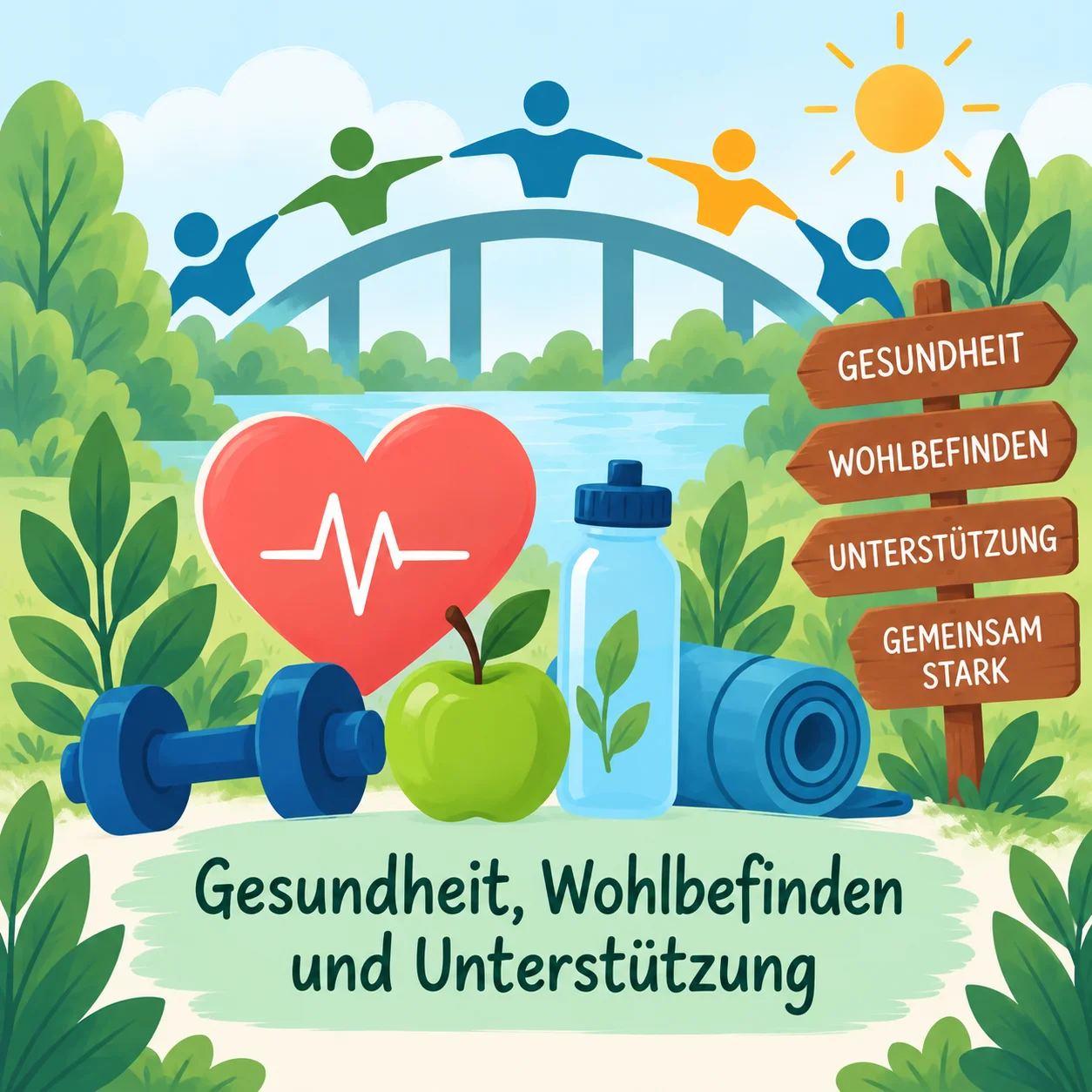 KI generiert - Gesundheit, Wohlbefinden & Unterstützung
