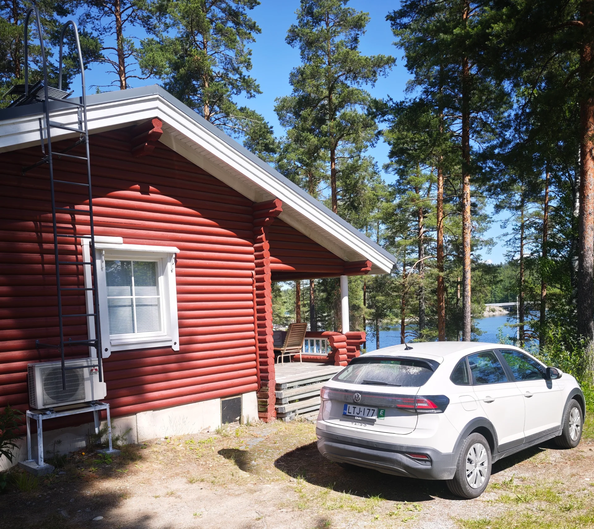 Ferienhaus und Auto