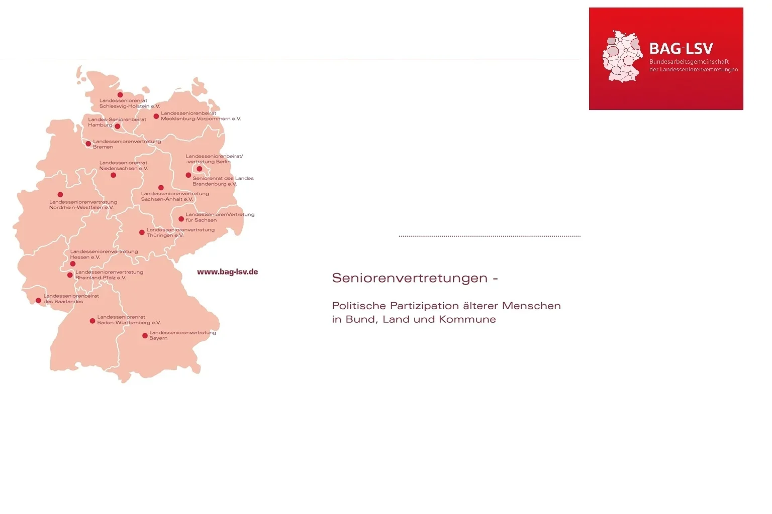 Landkarte mit den Mitgliedern