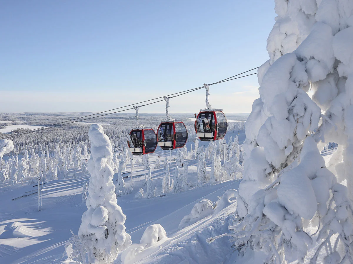 3-Kabinenseilbahn in Ruka