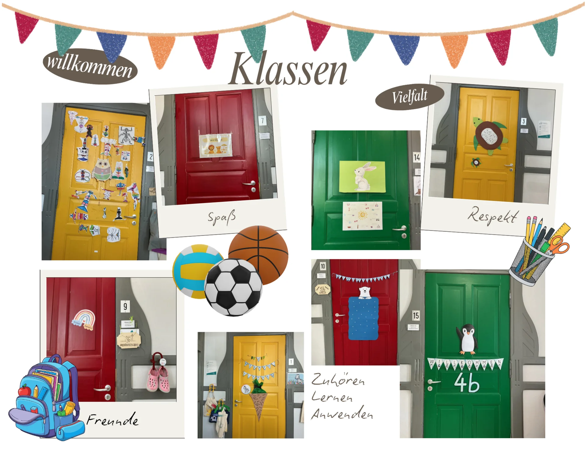 Die Klassen unserer Schule