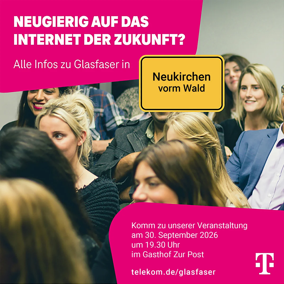 Einladungsanzeige zum Infoabend am 30. September 2026