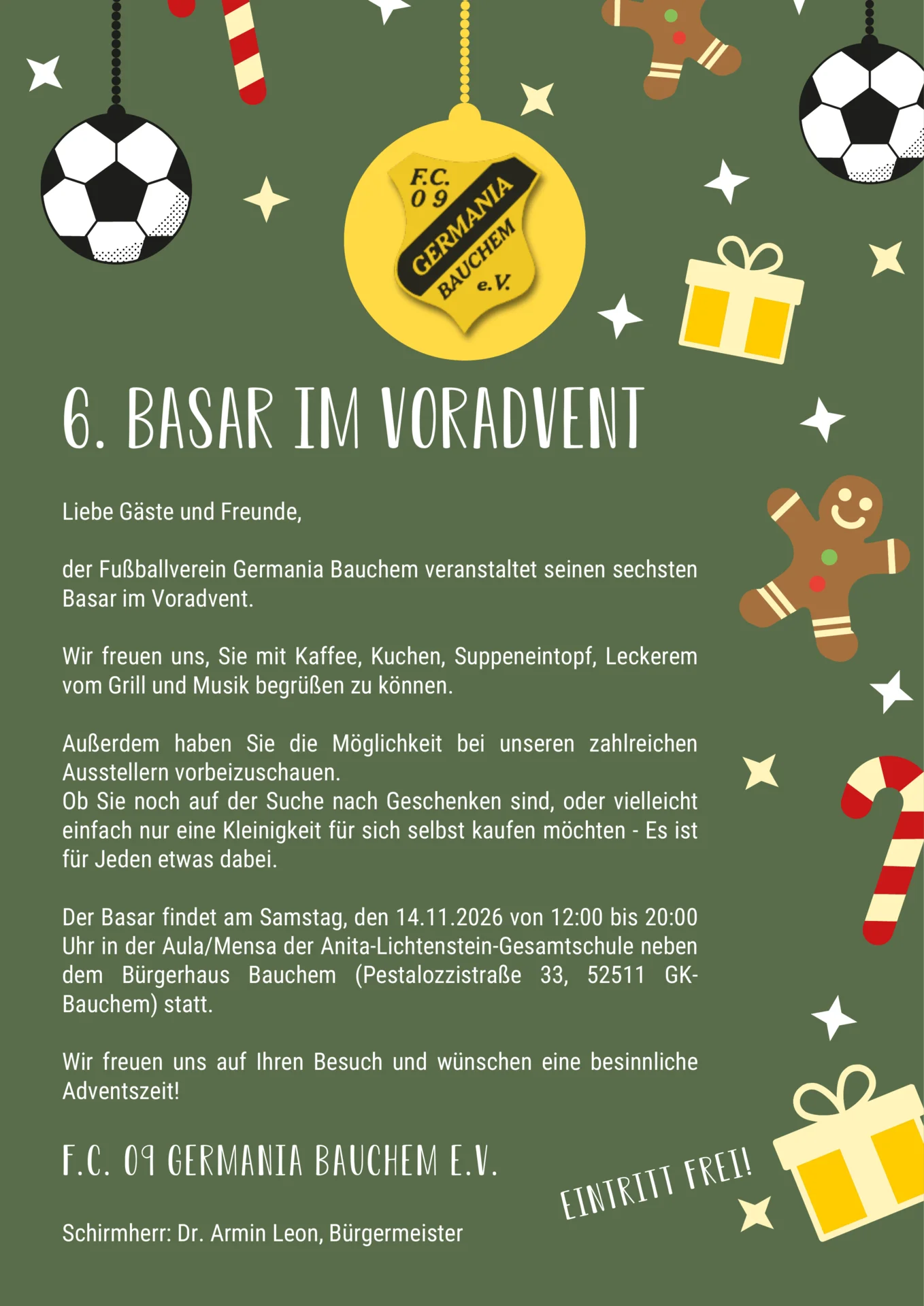 Adventsbasar Flyer