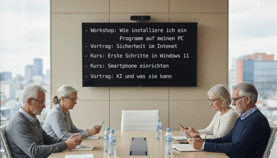 SeniorInnen am Smartphone