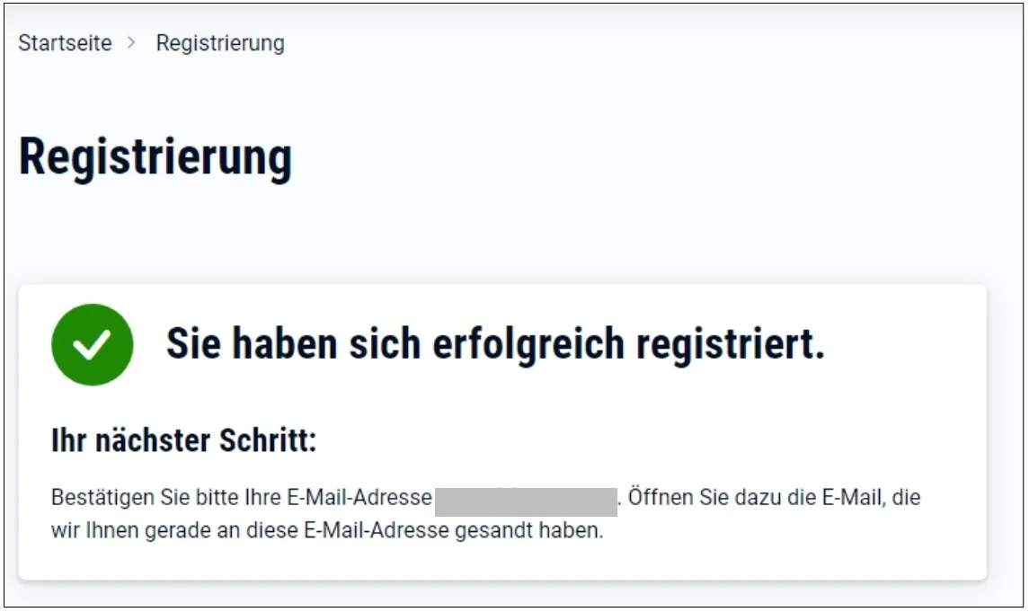 Registrierung