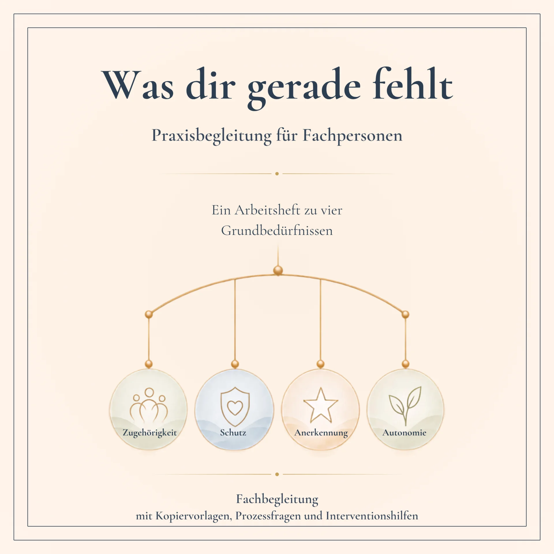 Was dir gerade fehlt, Praxisbegleitung für Fachpersonen, Ein Arbeitsheft zu vier Grundbedürfnissen, Fachbegleitung mit Kopiervorlagen, Prozessfragen und Interventionshilfen