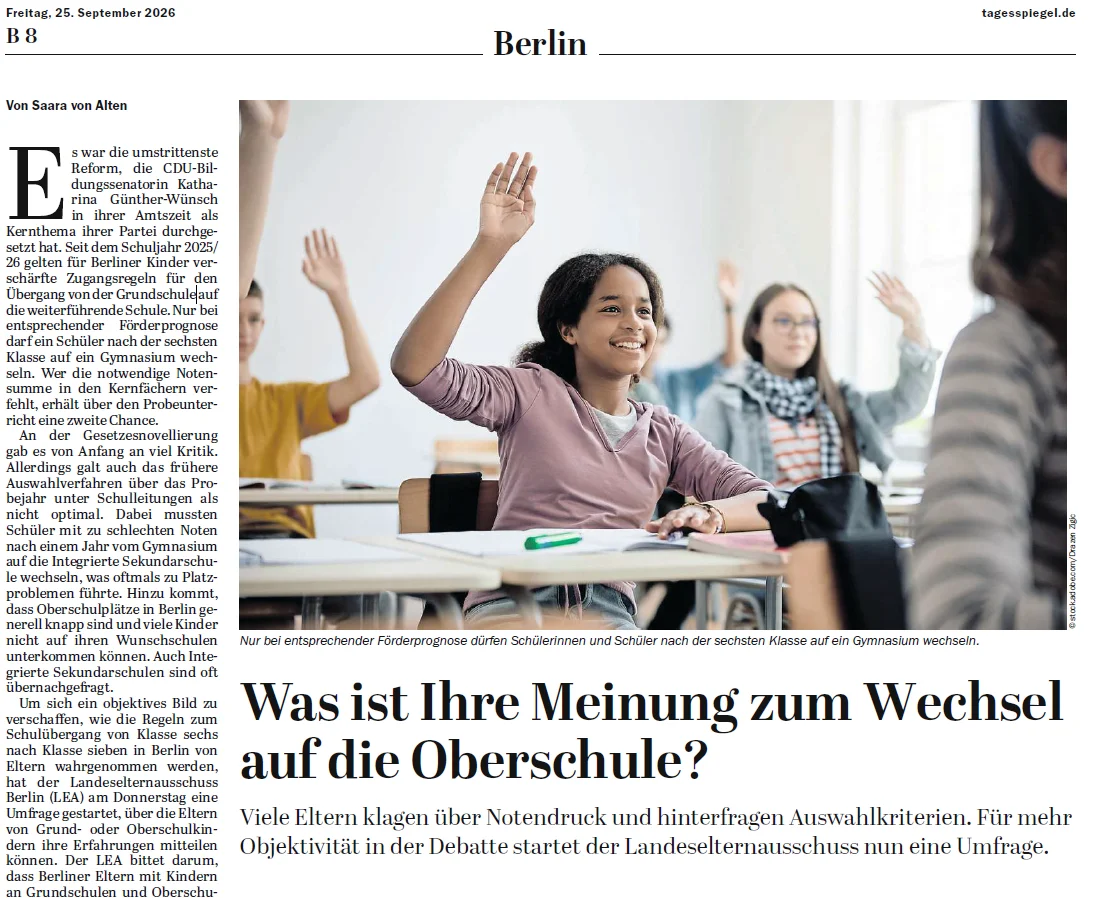 Tagesspiegel vom 24.09.2026