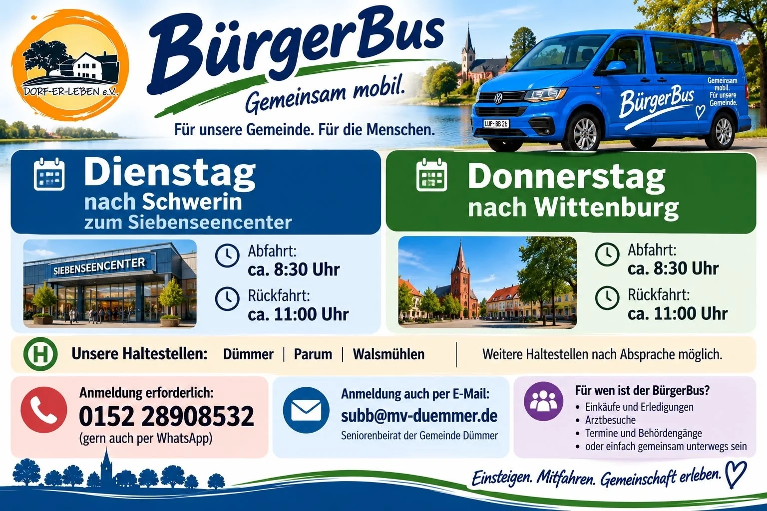 Zwei Fahrten im Angebot