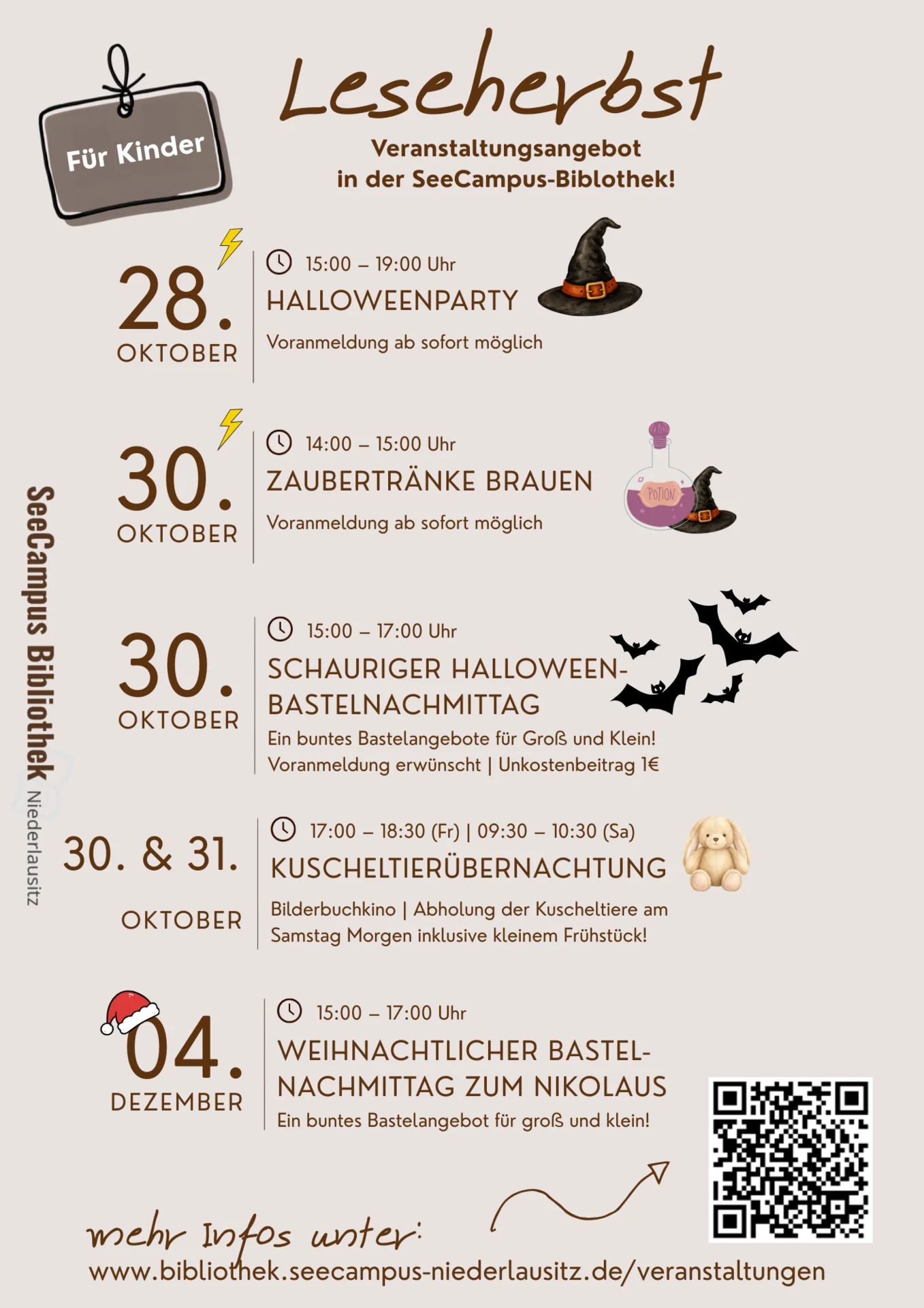 Lesehebst in der Seecampusbibliothek