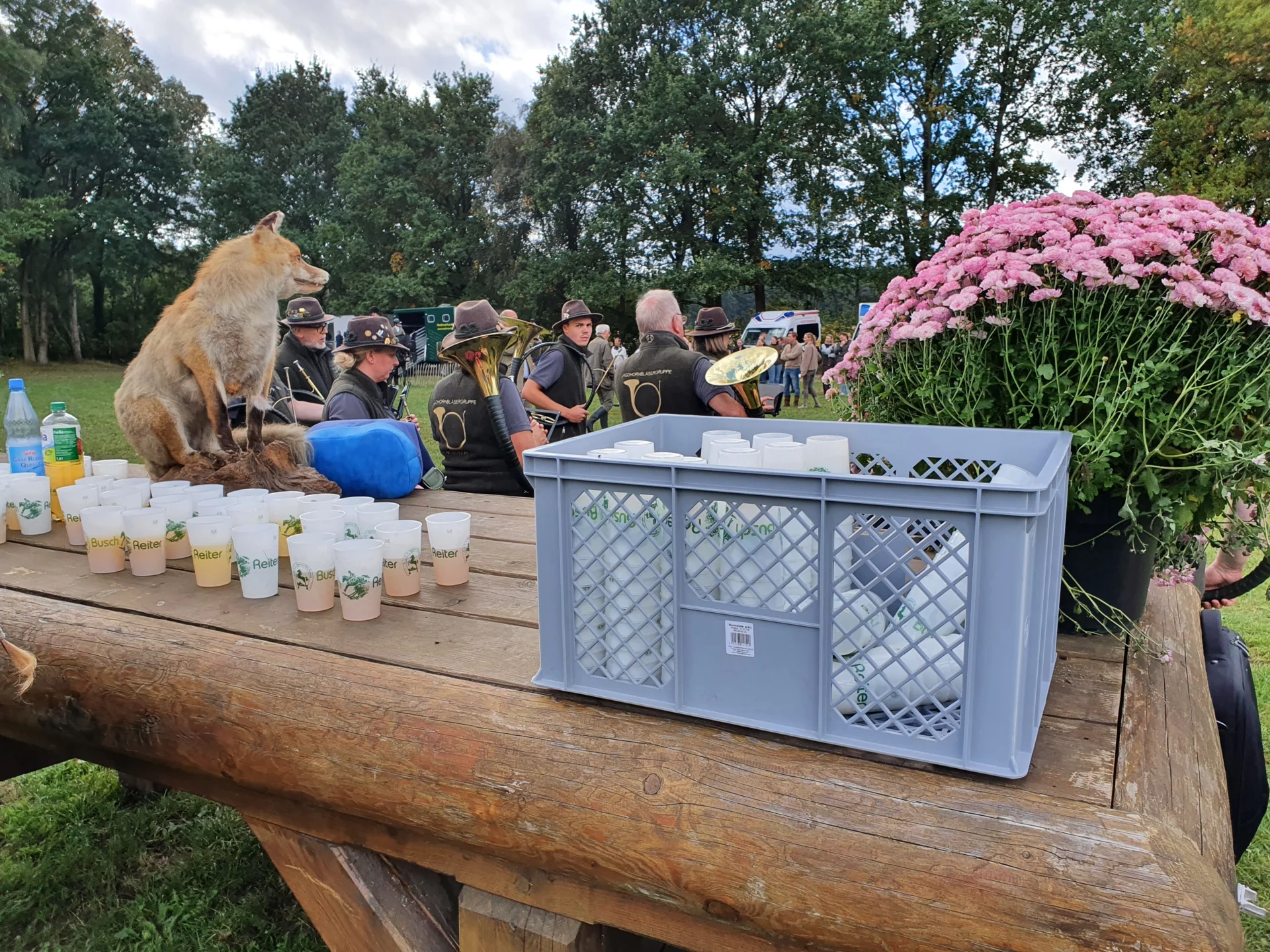 Getränke in der Pause