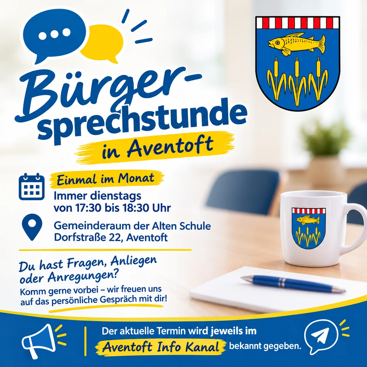 Hinweis zur Bürgersprechstunde