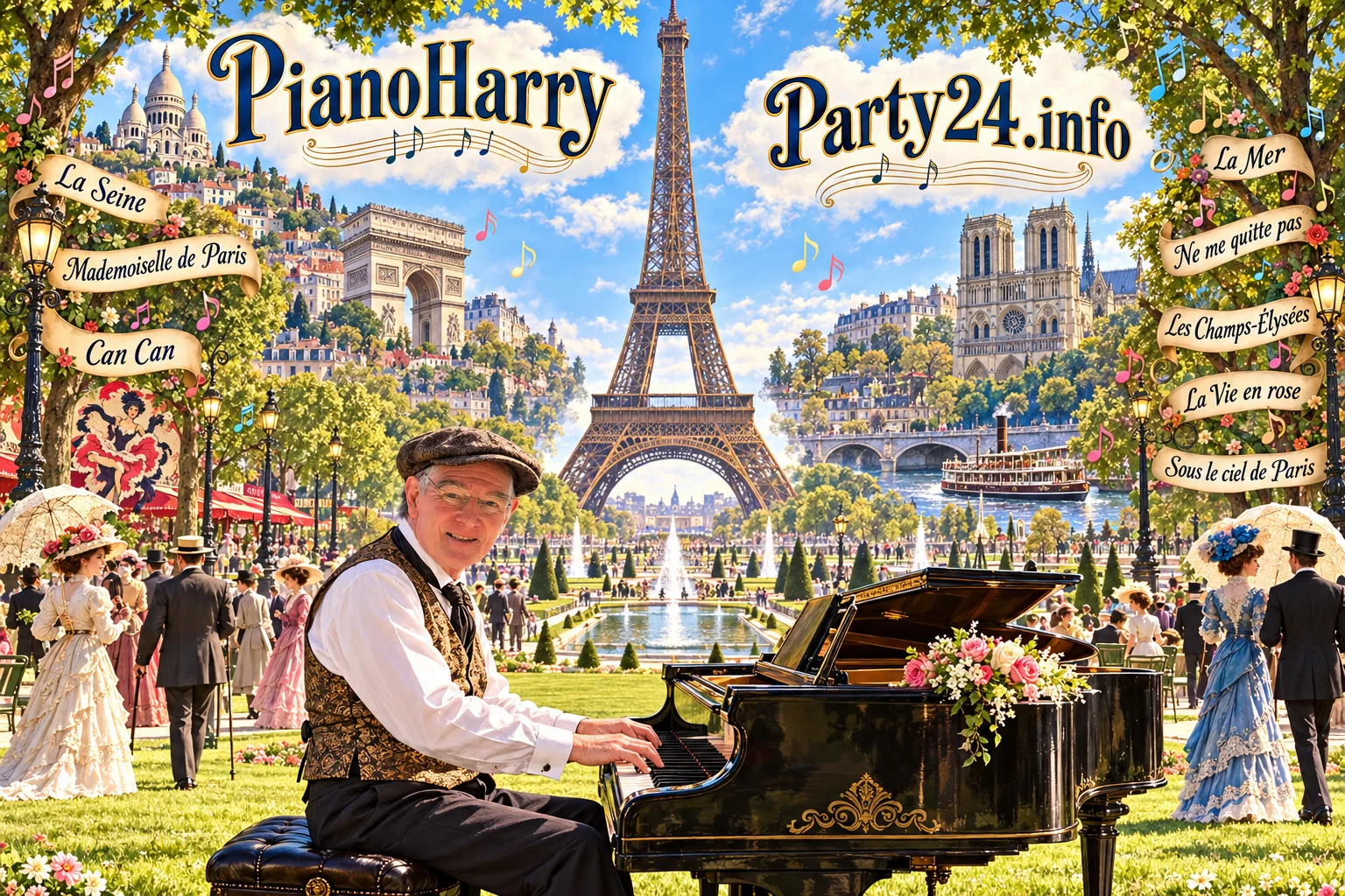 PianoHarrys Belle-Époque-Klänge am Eiffelturm