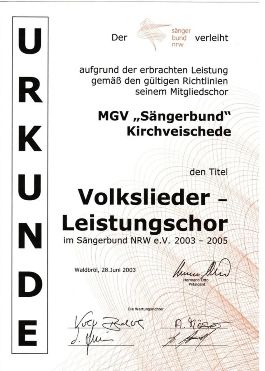 Volkslieder Meisterchor
