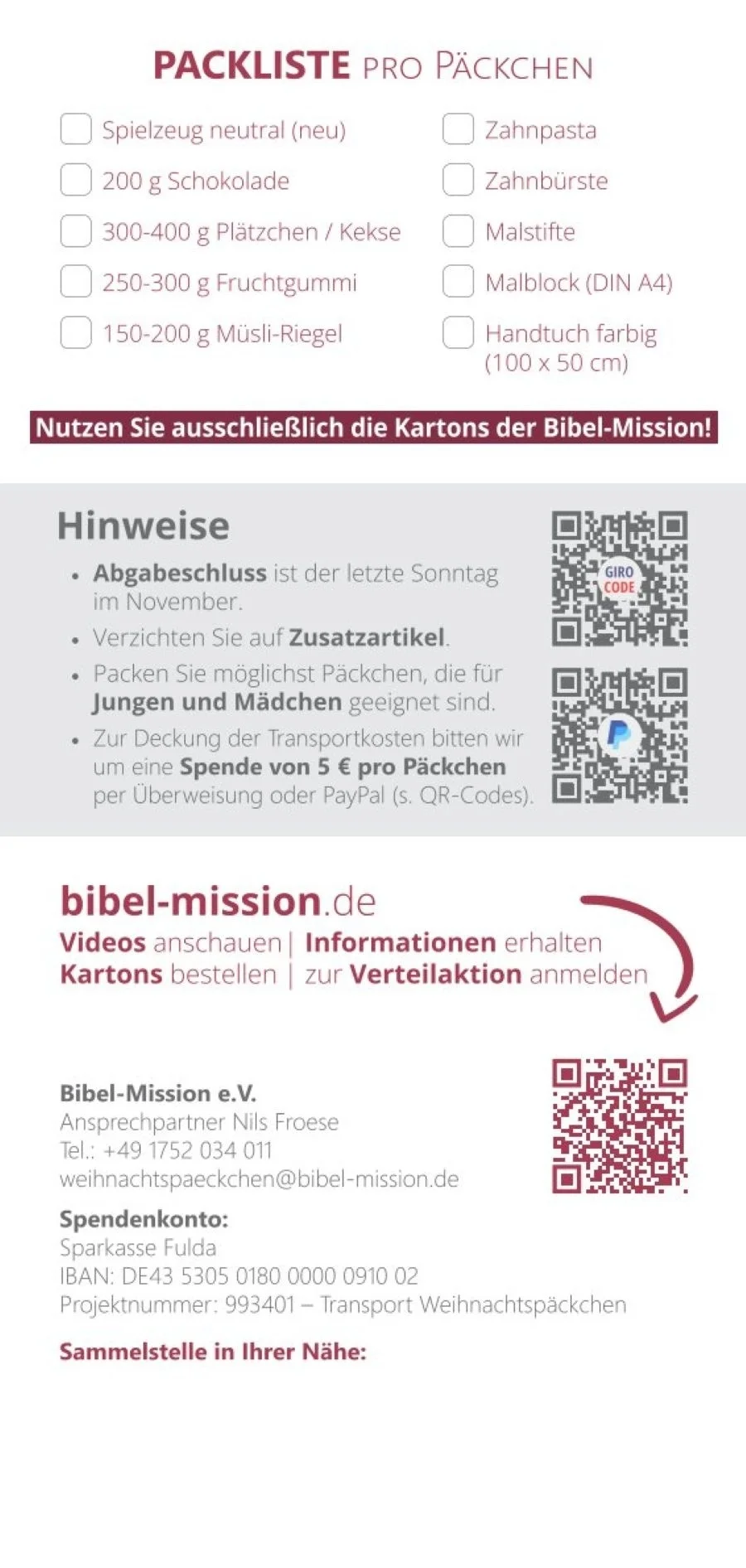 Packliste
