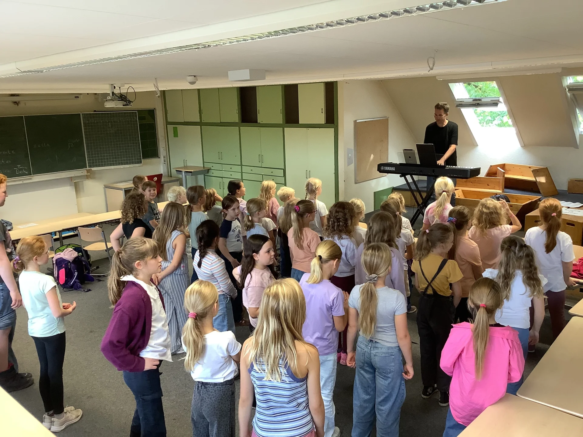 Schulchor Bosco Beats bei einer Probe