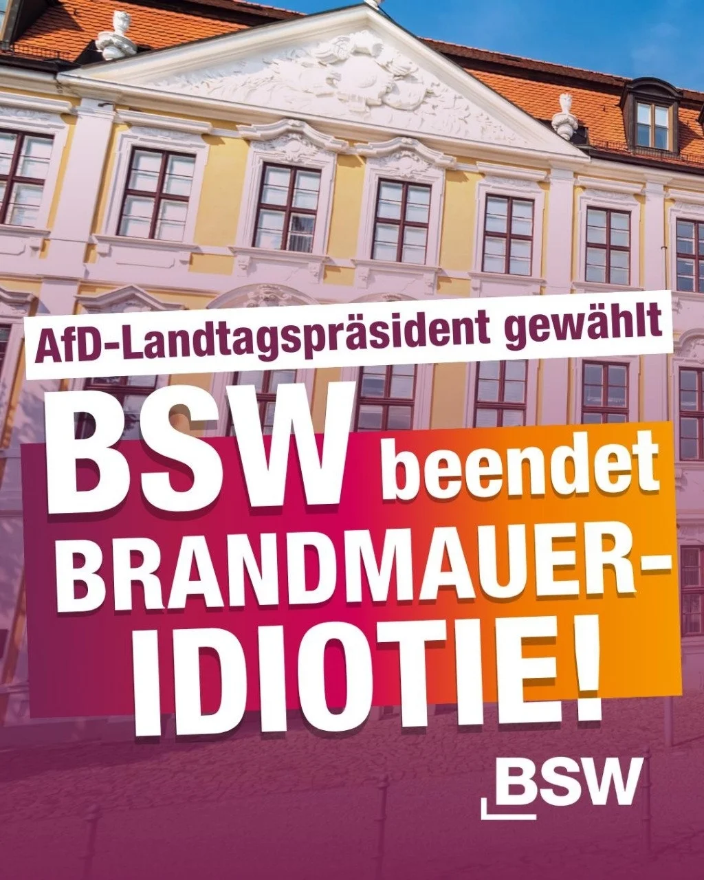 BSW beendet Brandmauer