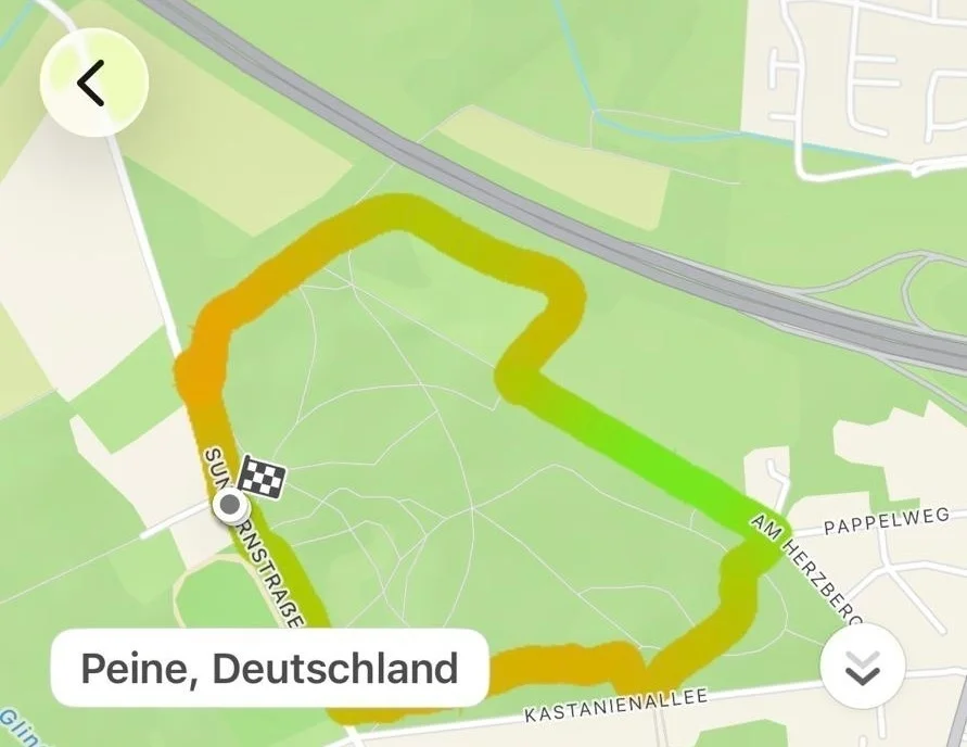 Strecken Bild (Screenshot aus App)