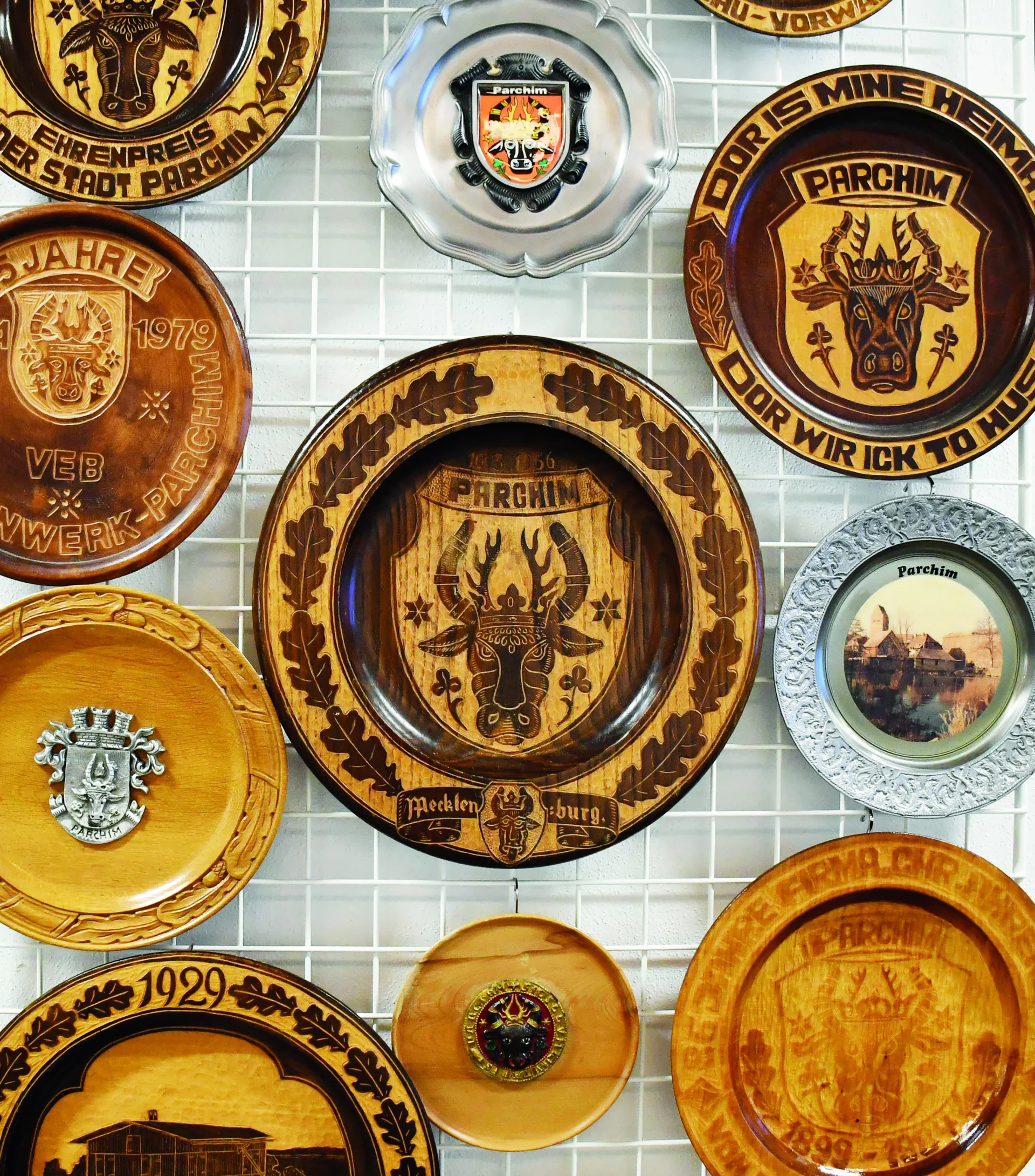 Detail historischer Wandteller