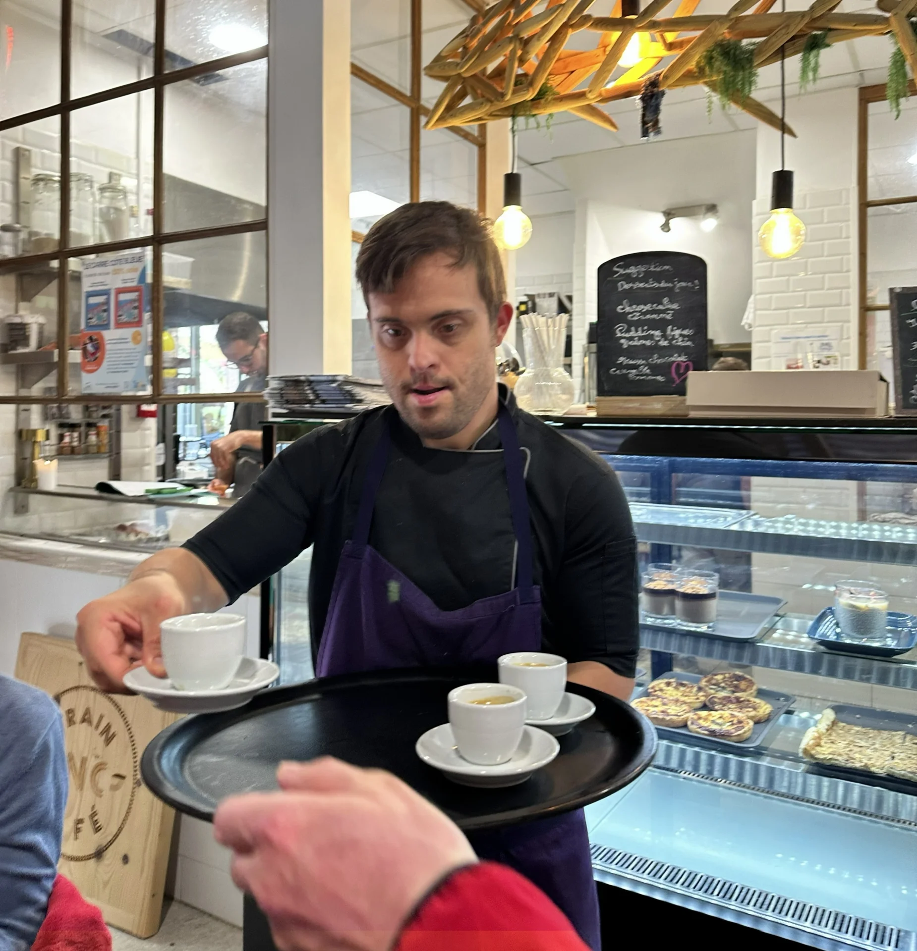 Dylan works at Train Inc Cafe