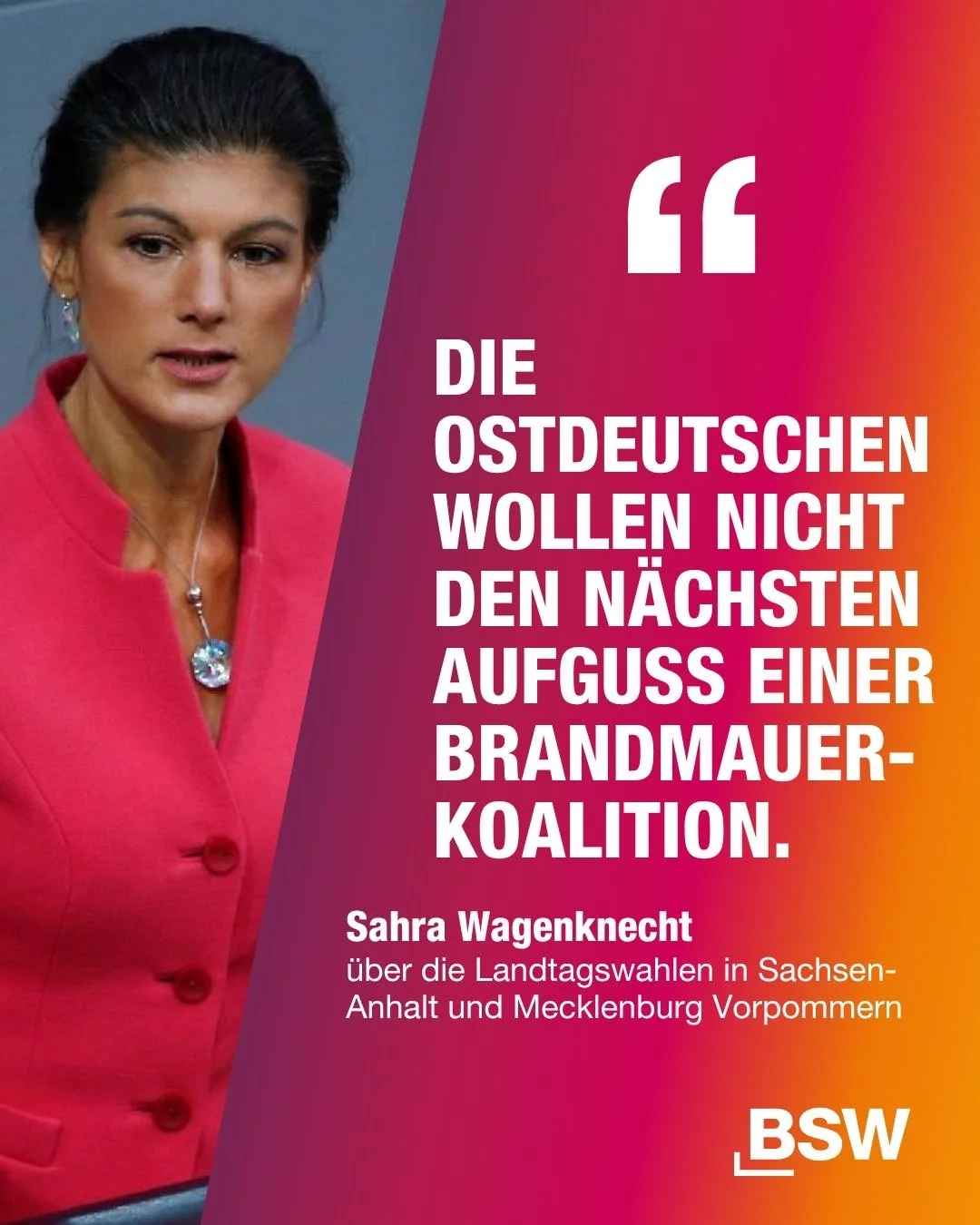 Kein neuer Aufguss der Brandmauerdiskussion