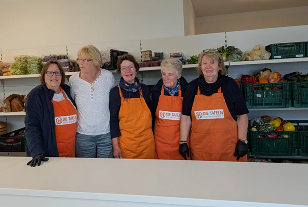 Einige Helferinnen der Ausgabestelle Niebüll