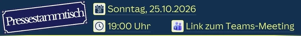 Ankündigung 4. Pressestammtisch
