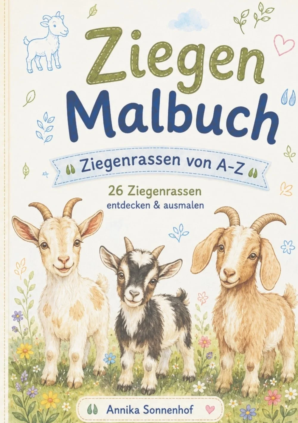 Ziegen Malbuch