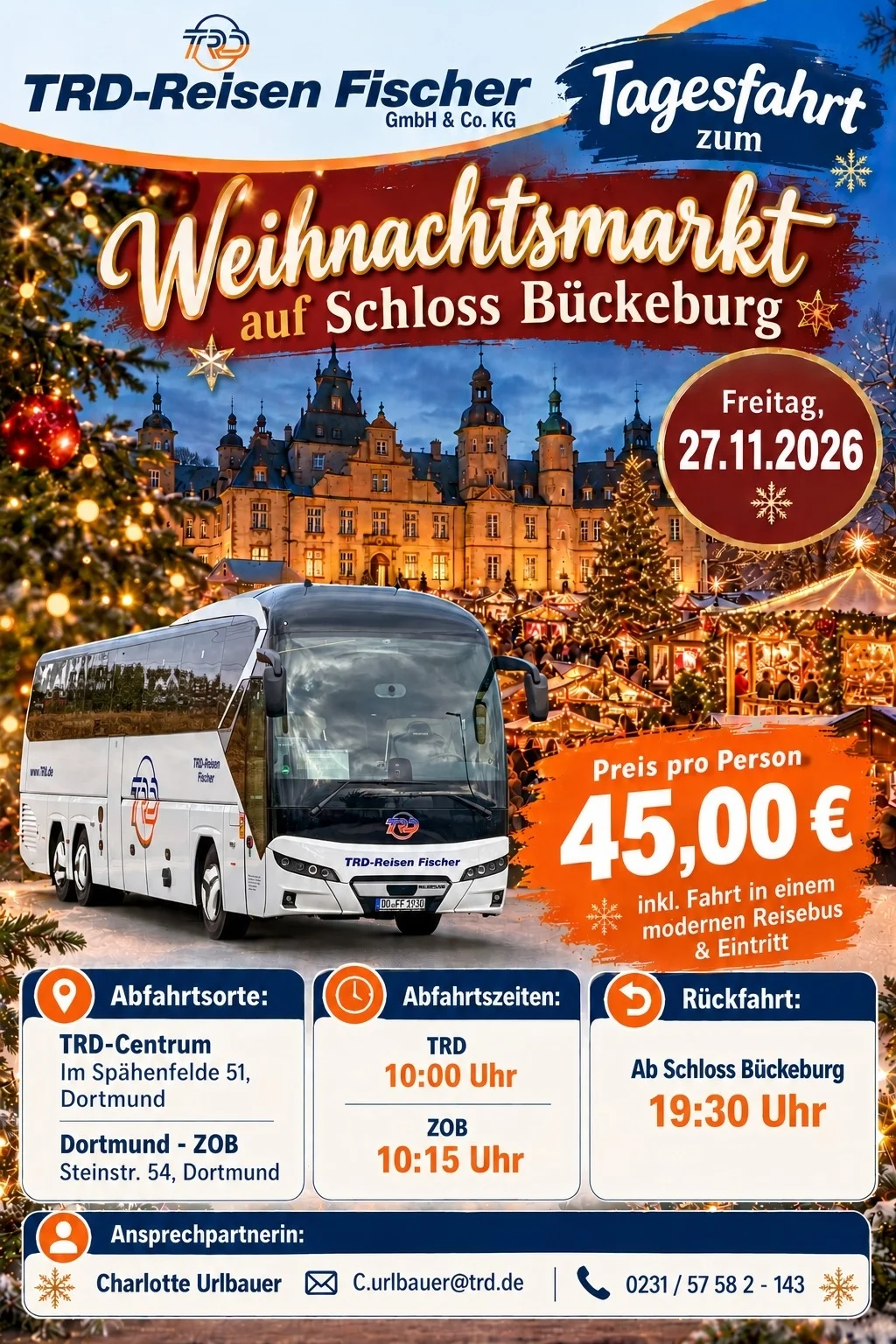 Weihnachtsmarkt auf Schloss Bückeburg
