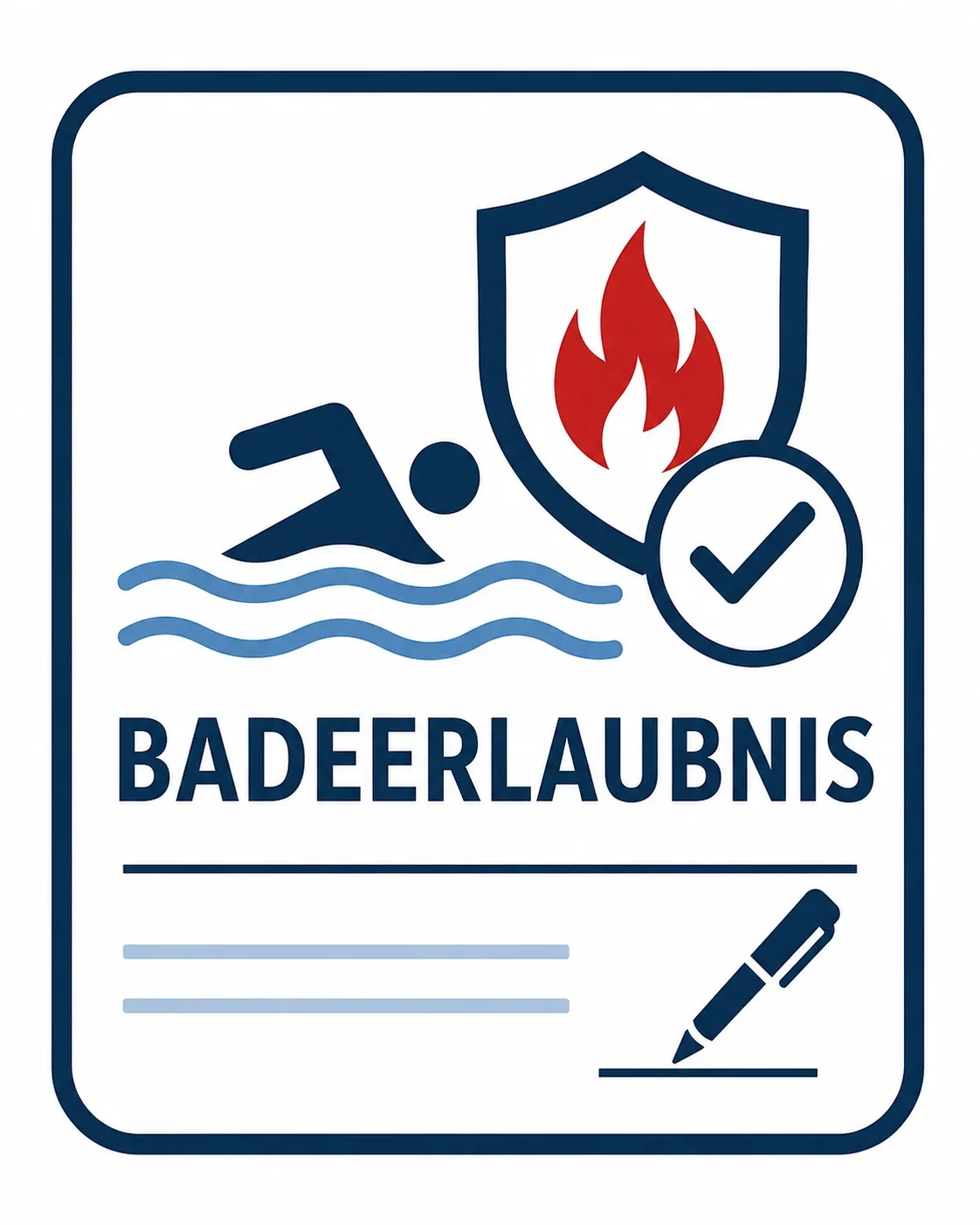 Badeerlaubnis bild