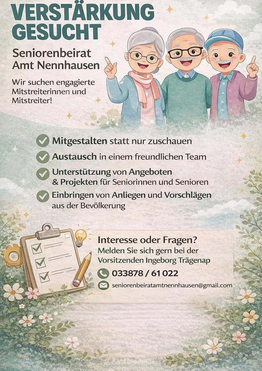 Verstärkung gesucht